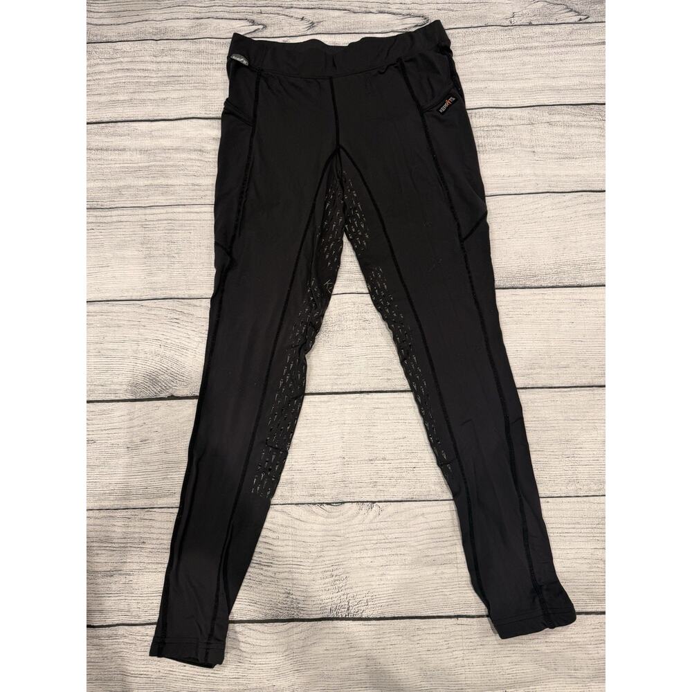 Kerrits Leggings XL Black Ice Fit High Rise Riding Pockets Equestrian Stretch
